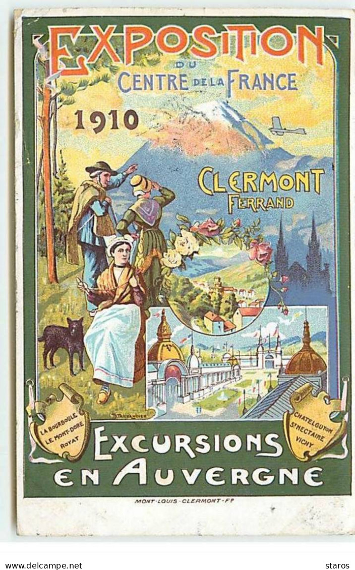 CLERMONT-FERRAND - Exposition Du Centre De La France - Excursions En Auvergne - TH. Thannandier - Clermont Ferrand