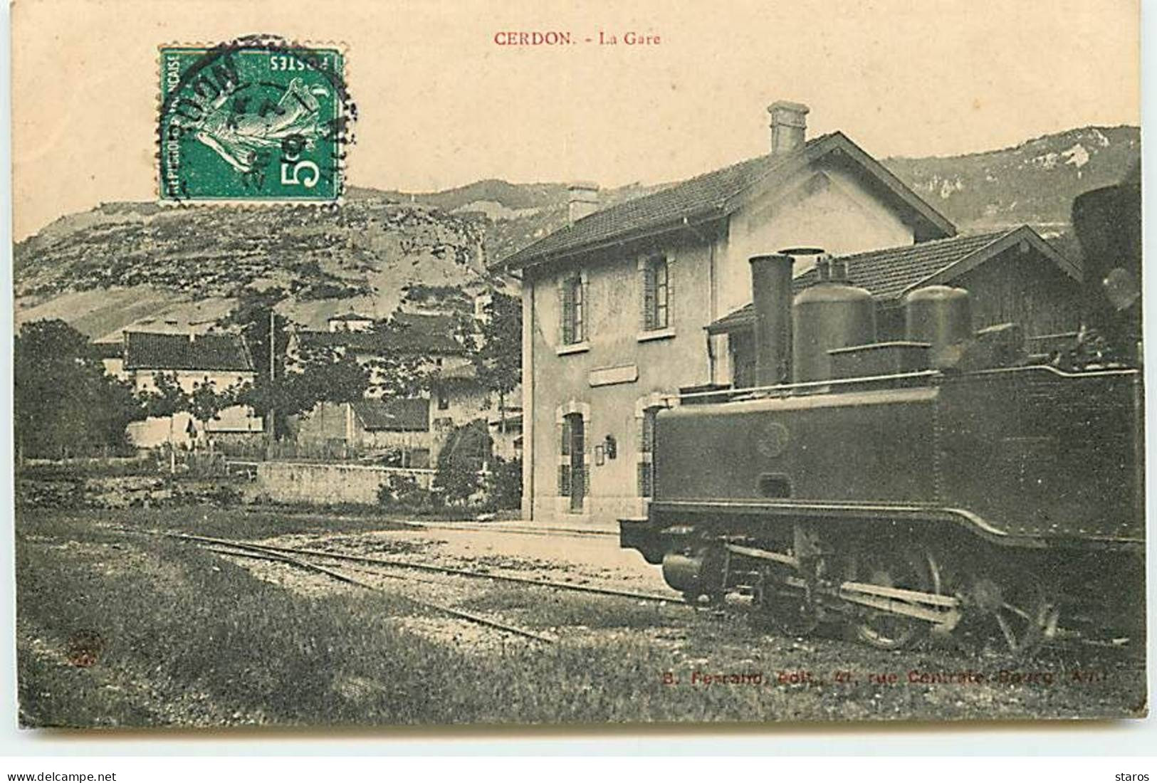 CERDON - La Gare - Locomotive - Unclassified