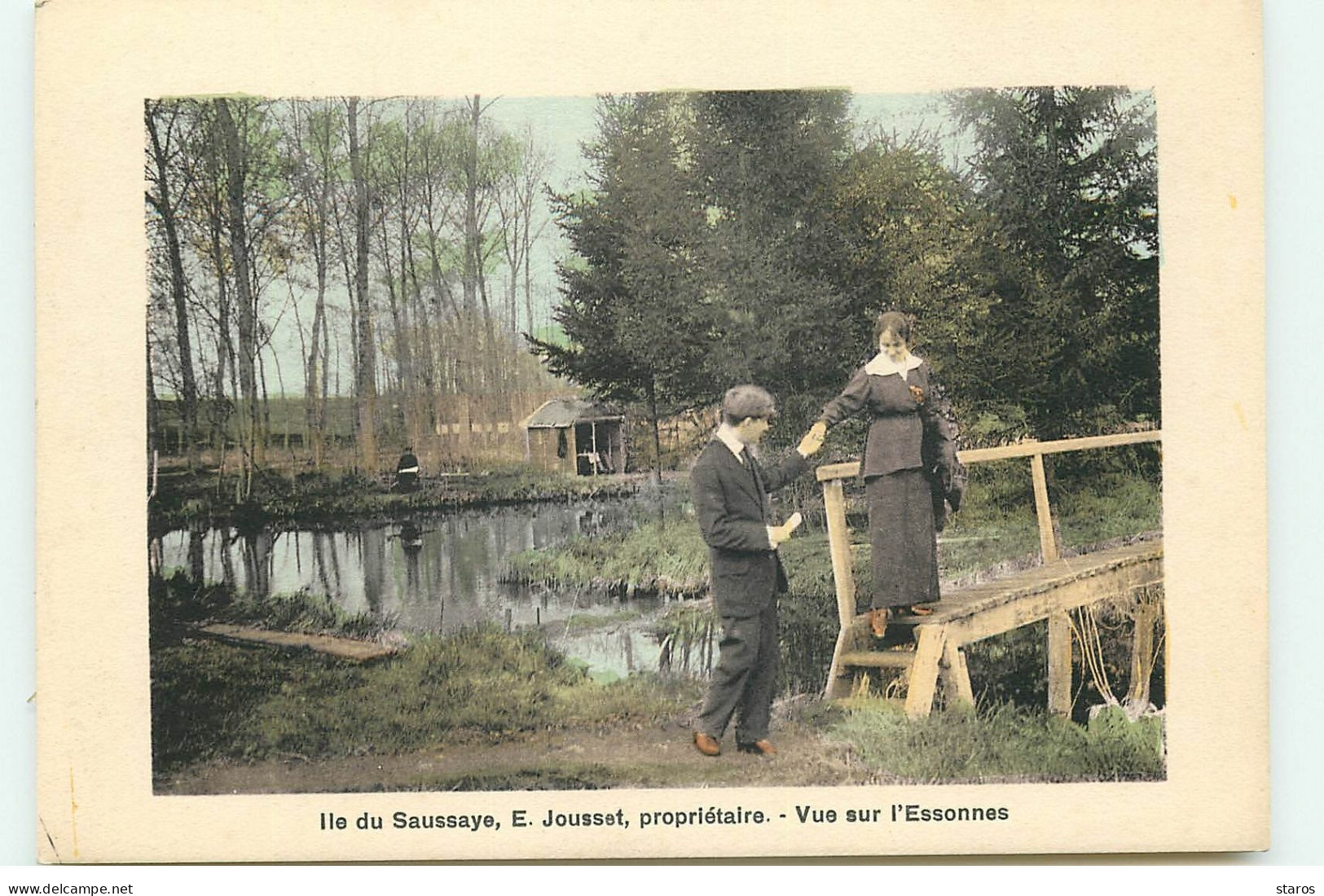 BALLANCOURT - Vue Sur L'Essonnes - Ile Du Saussaye - E. Jousset, Propriétaire - Ballancourt Sur Essonne