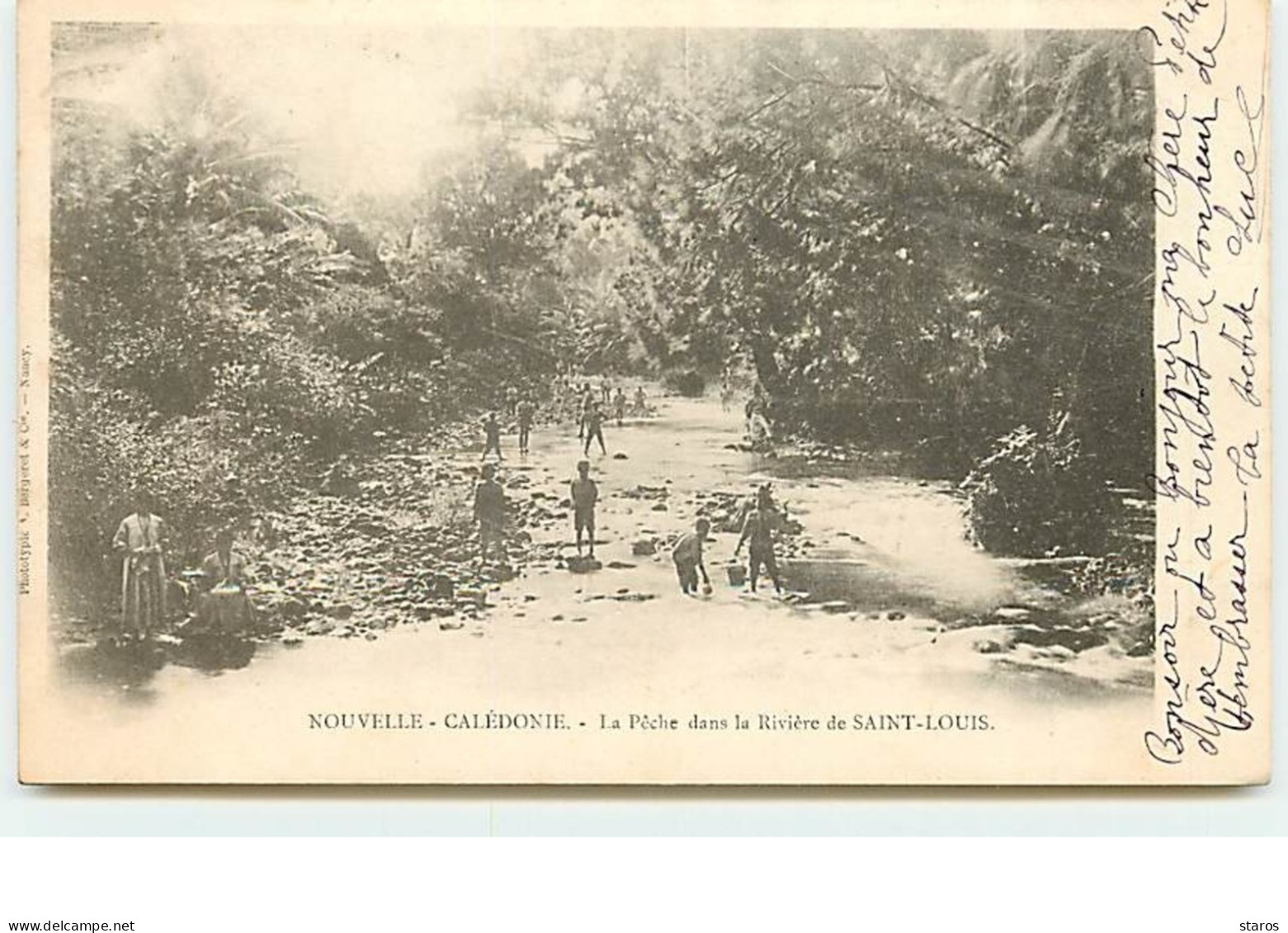 NOUVELLE CALEDONIE - La Pêche Dans La Rivière De SAINT-LOUIS - Nouvelle Calédonie