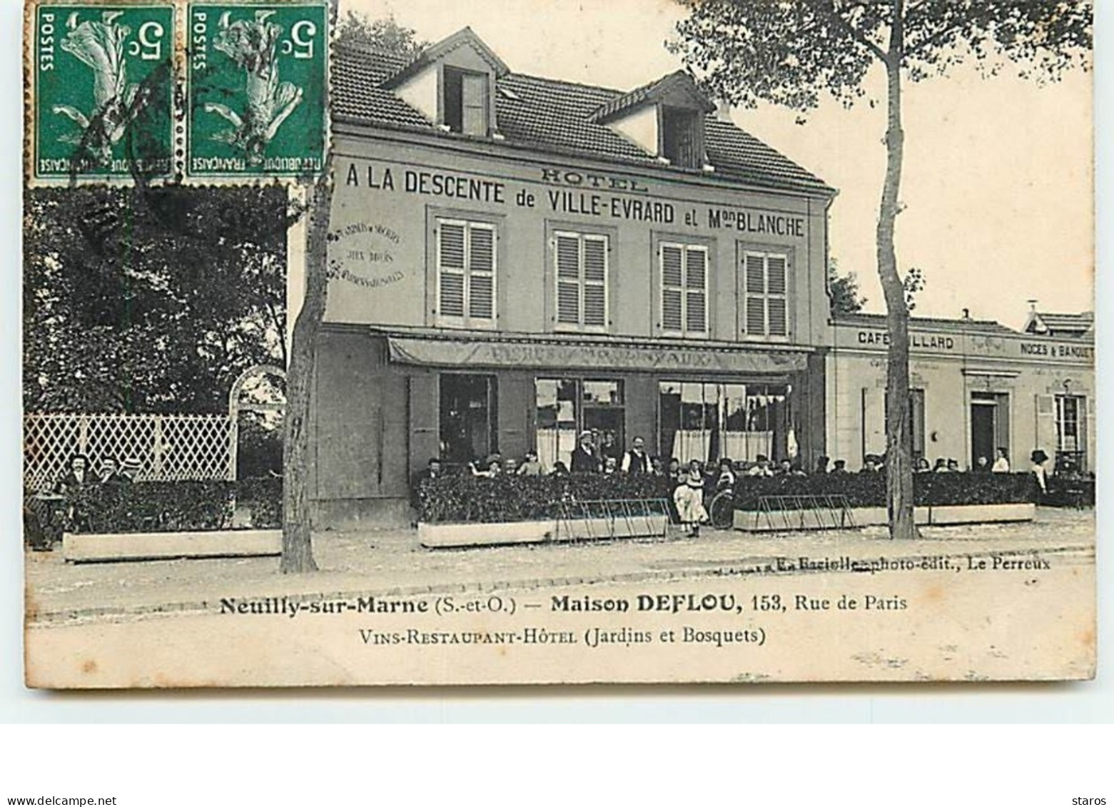NEUILLY-SUR-MARNE - Maison Deflou, 153 Rue De Paris - Vins Restaurant Hôtel - Neuilly Sur Marne