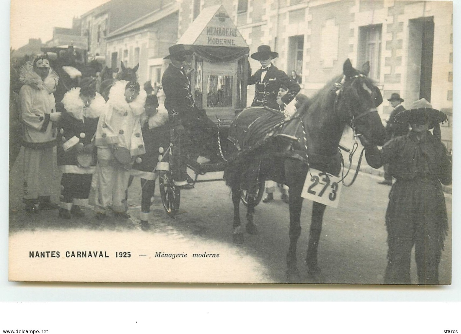 NANTES Carnaval 1925 - Ménagerie Moderne - Nantes