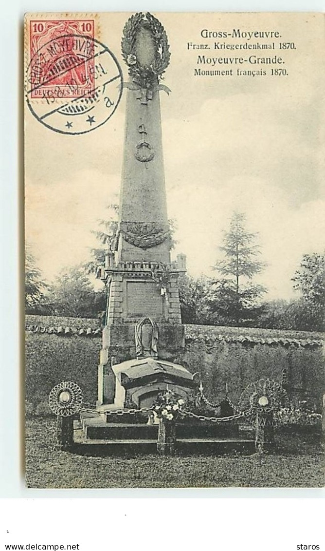MOYEUVRE-GRANDE - Monument Français 1870 - Other & Unclassified