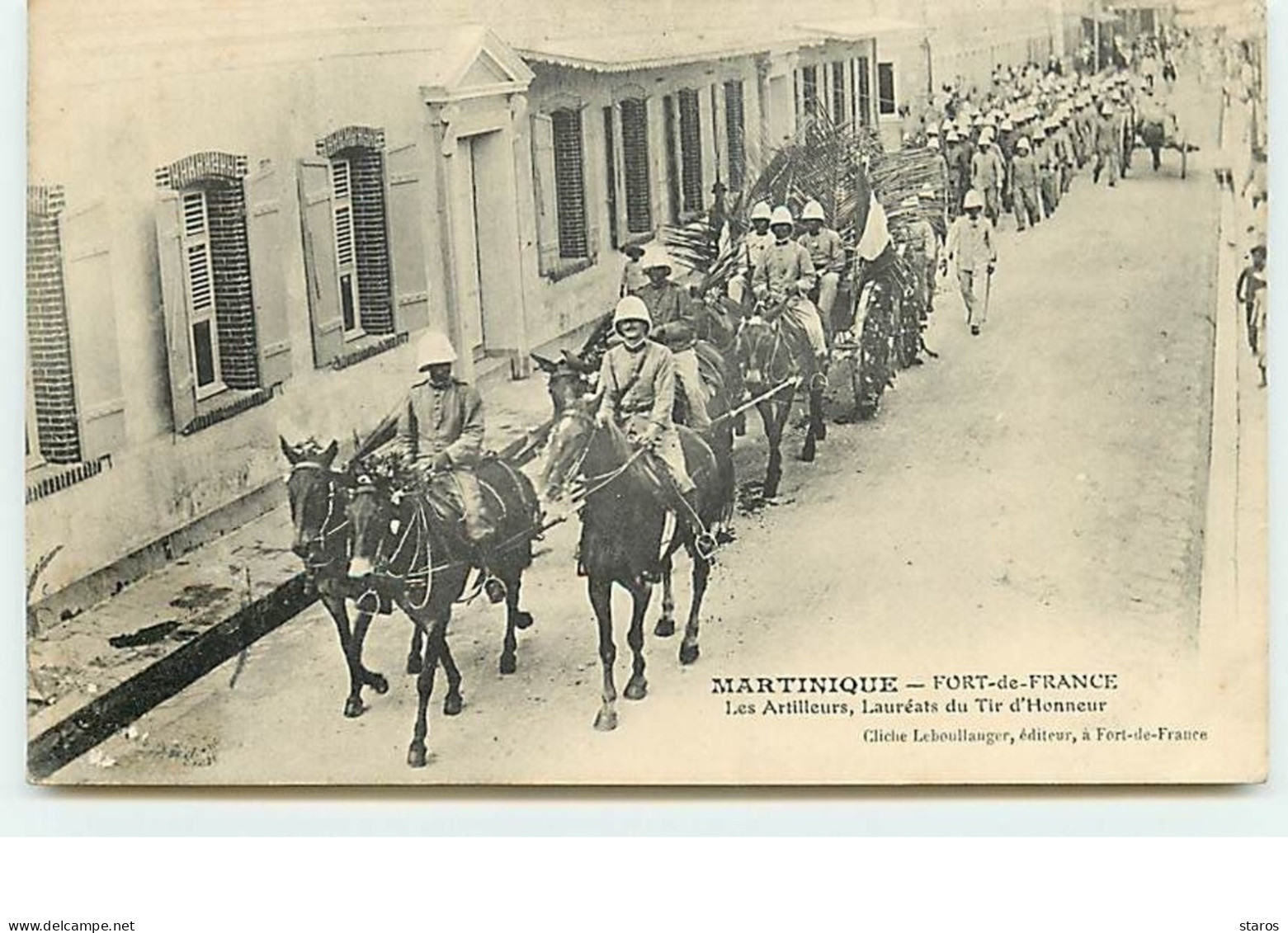 Martinique - FORT-DE-FRANCE - Les Artilleurs, Lauréats Du Tir D'Honneur - Fort De France