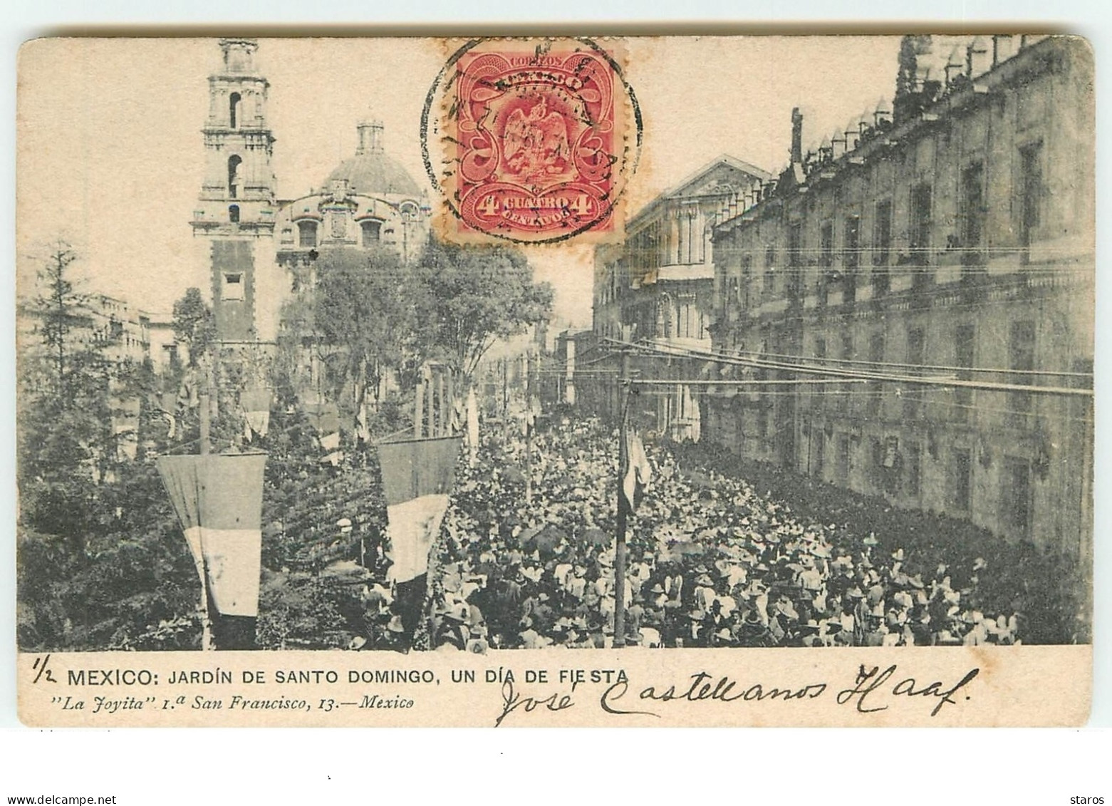 MEXICO - Jardin De Santo Domingo, Un Dia De Fiesta - Mexique