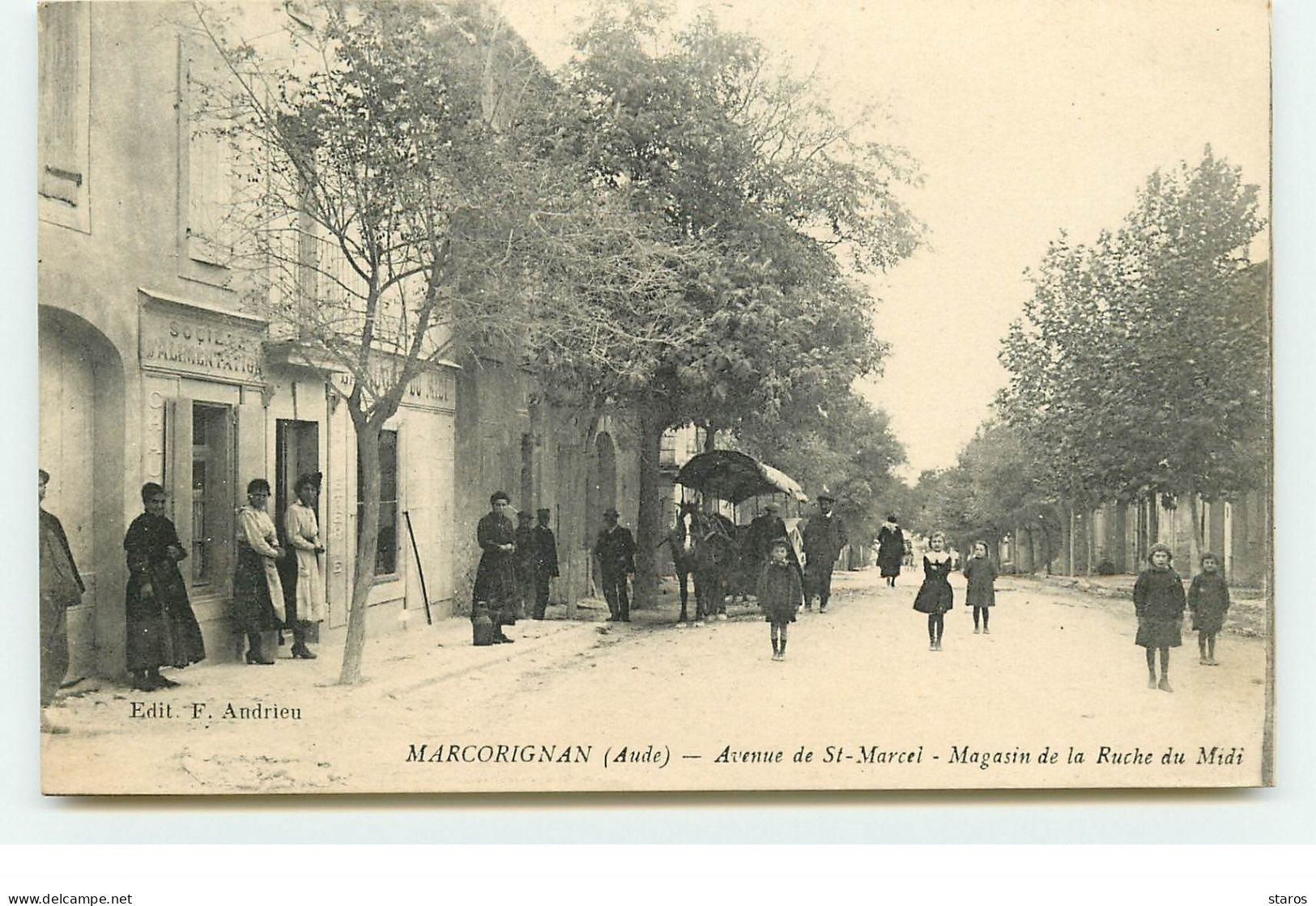 MARCORIGNAN - Avenue De St-Marcel - Magasin De La Ruche Du Midi - Andere & Zonder Classificatie