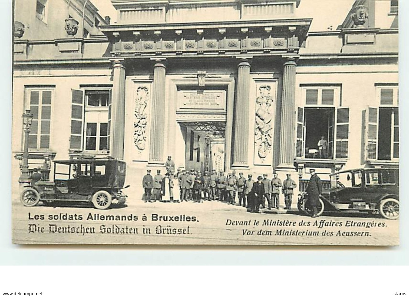 Les Soldats Allemands à BRUXELLES - Devant Le Ministère Des Affaires Etrangères - Monuments