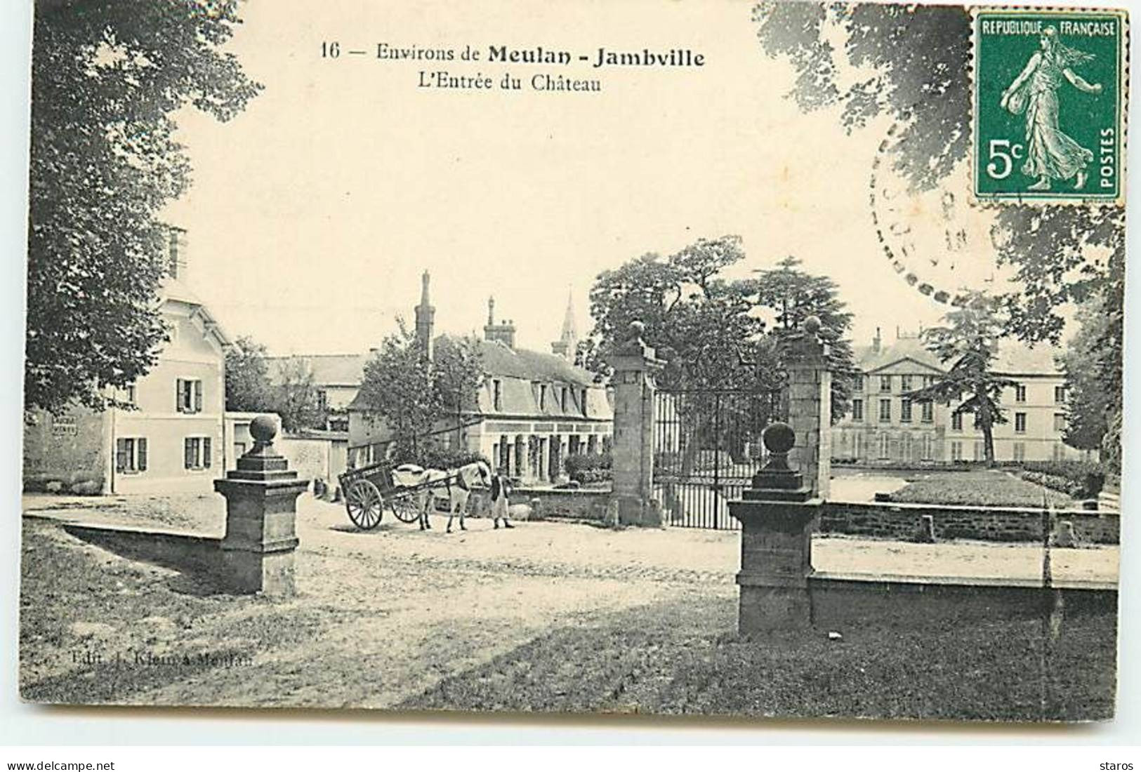 Environs De MEULAN - JAMBVILLE - L'Entrée Du Château - Meulan