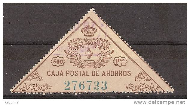 Caja Postal U 09 (o) Corona Real - Revenue Stamps