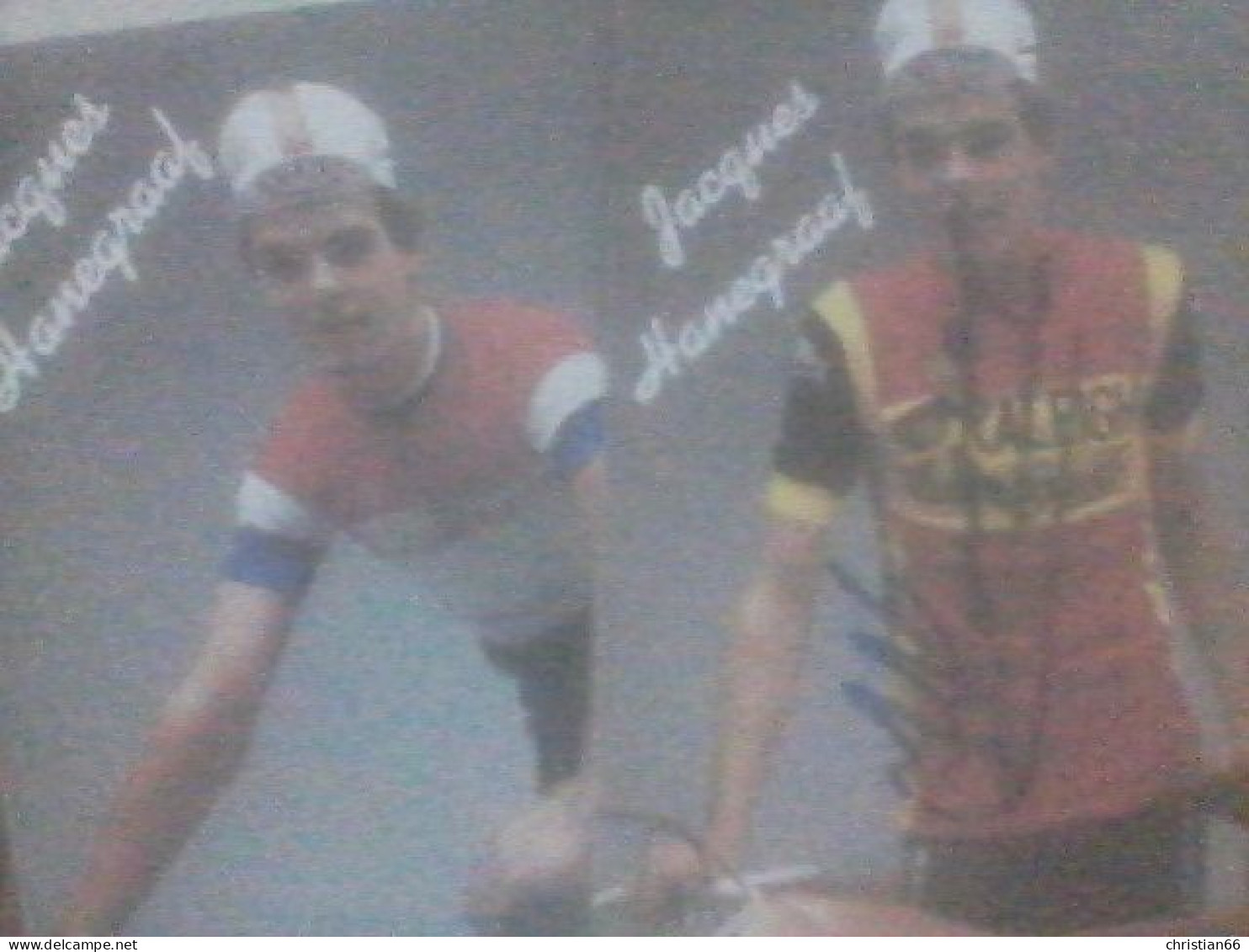 CYCLISME  - WIELRENNEN- CICLISMO : 2 CARTES JACQUES HANEGRAAF 1 SIGNEE - Cycling