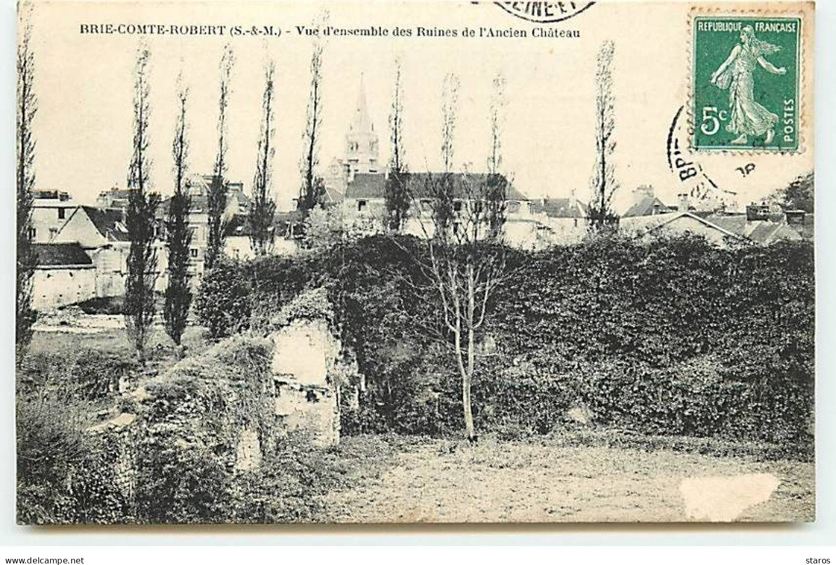 BRIE COMTE ROBERT - Vue D'ensemble Des Ruines De L'Ancien Château - Brie Comte Robert