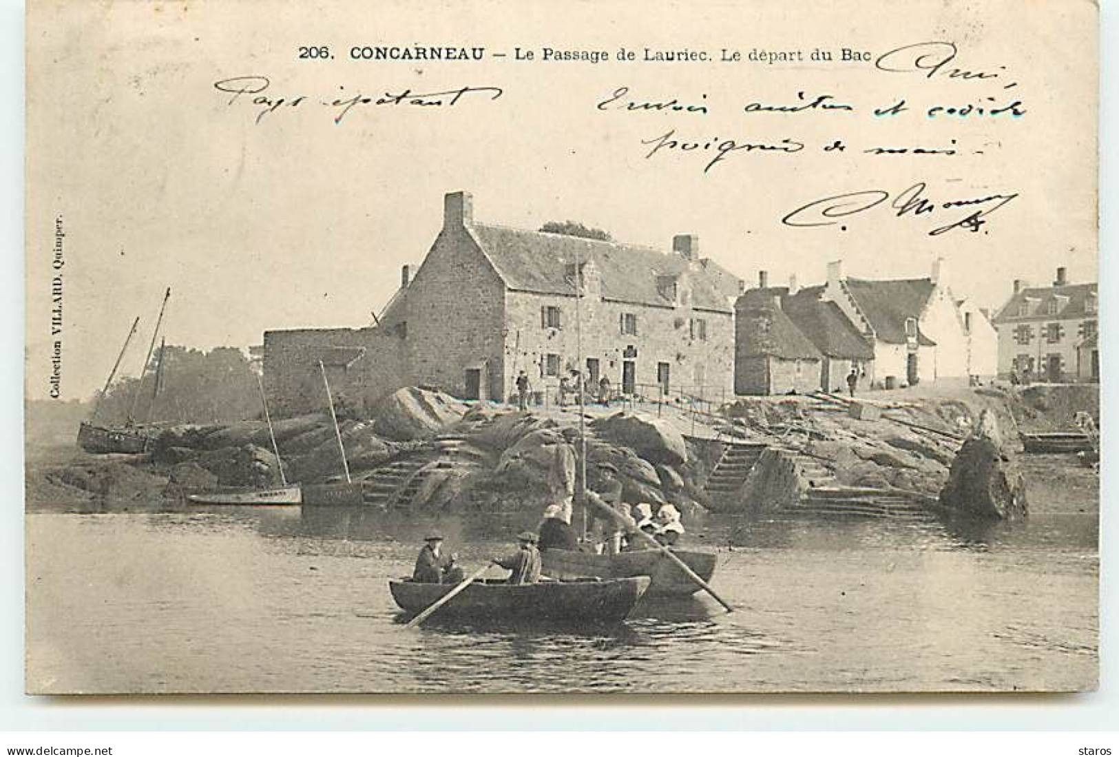 CONCARNEAU - Le Passage De Lauriec - Le Départ Du Bac - Concarneau