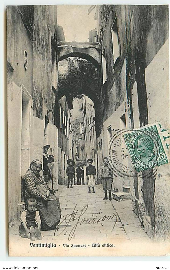 Italie - VENTIMIGLIA - Via Saonese - Citta Antica - Autres & Non Classés