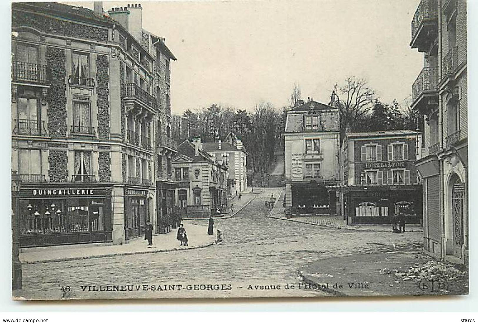 VILLENEUVE SAINT GEORGES - Avenue De L'Hôtel De Ville - Quincaillerie, Hôtel De Lyon - ELD - Villeneuve Saint Georges