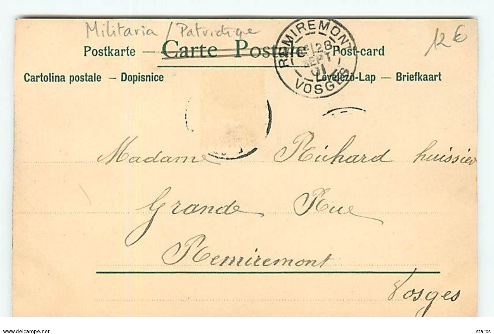 Militaire - Alsace-Lorraine - Deux Jeunes Alsaciennes - Patriotic