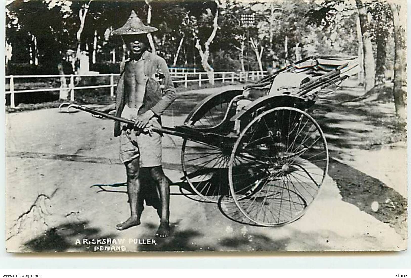 Malaisie - PENANG - A Rickshaw Puller - Malaysia