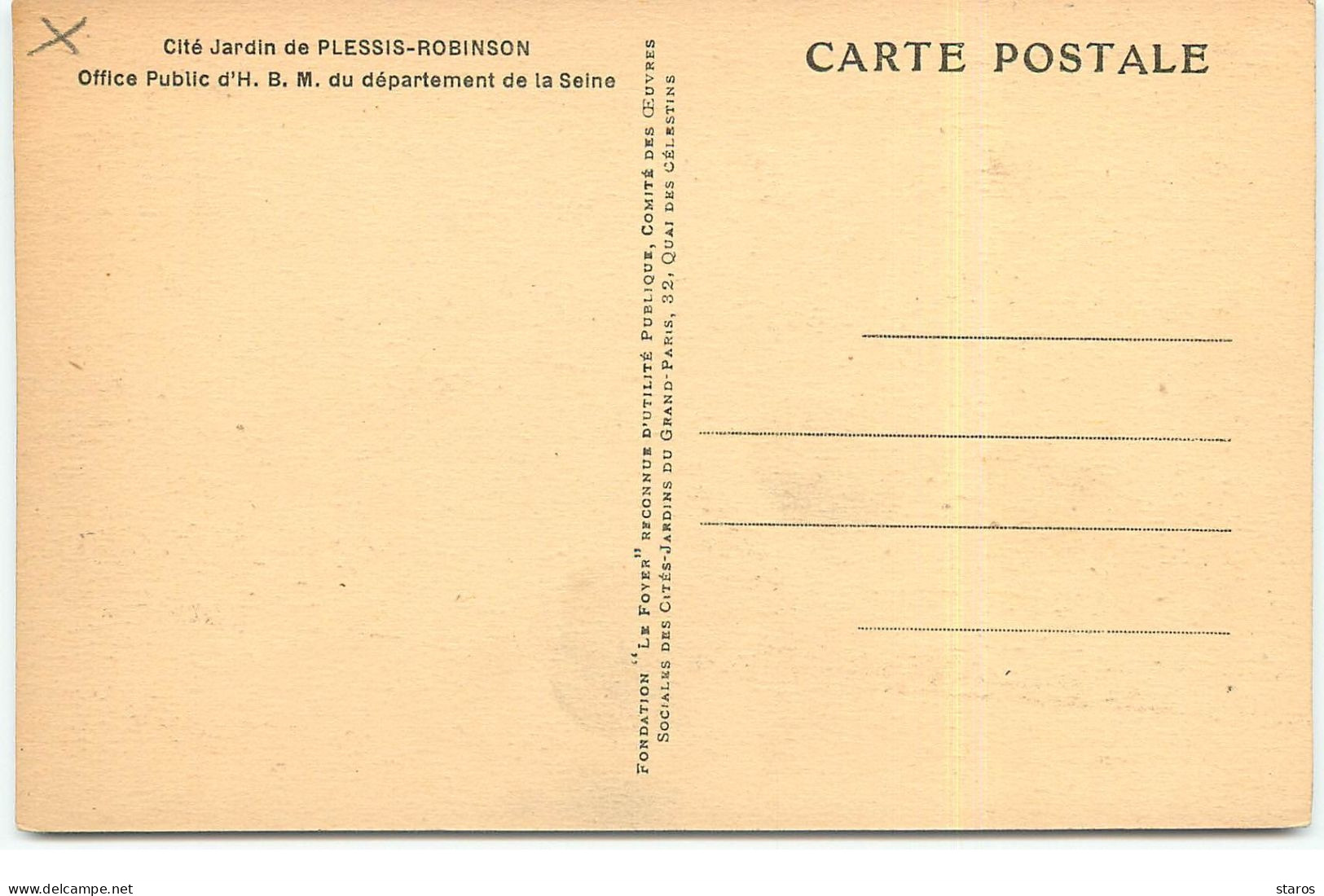 LE PLESSIS-ROBINSON - Cité Jardin - Office Public D'H.B.M. Du Département De La Seine - Le Plessis Robinson
