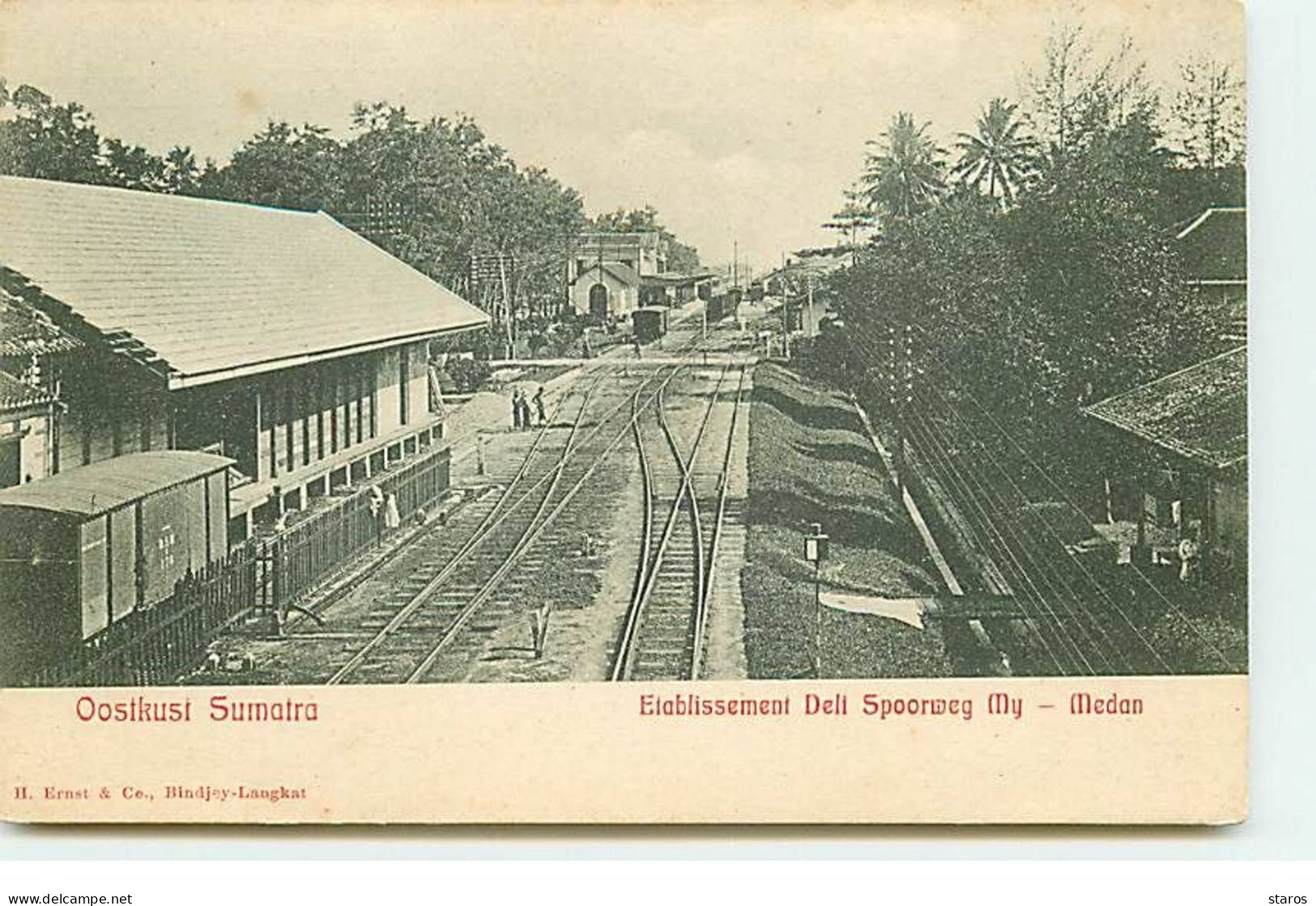Indonésie - Oostkust Sumatra - Etablissement Deli Spoorweg My - Medan - Bahnhof - Gare - Indonesien