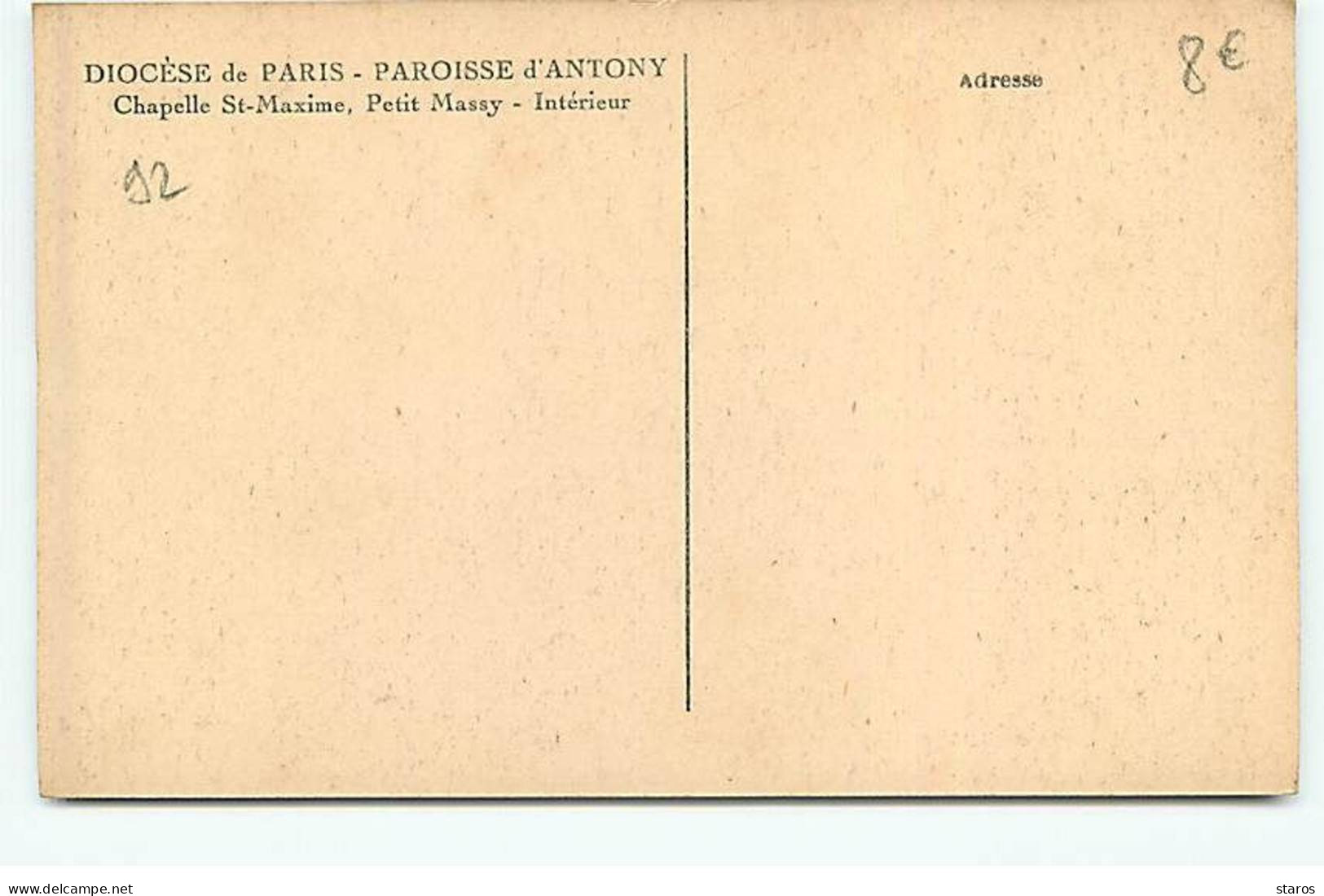 Diocèse De Paris - Paroisse D'Antony - Chapelle Ste Maxime - Petit Massy - Intérieur - Antony