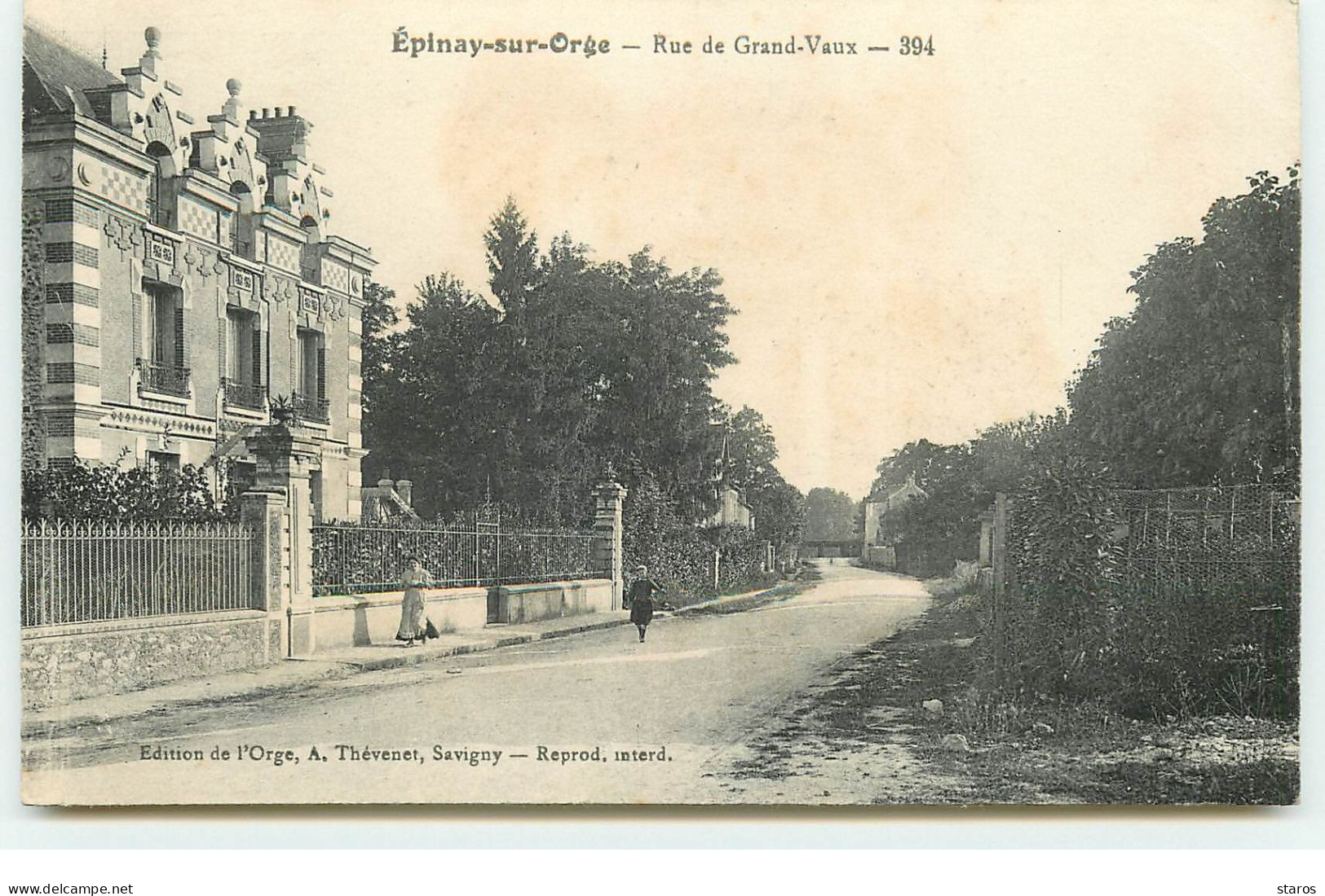 EPINAY-SUR-ORGE - Rue De Grand Vaux - Epinay-sur-Orge
