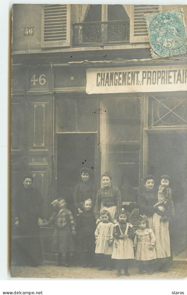 Carte Photo - MAISONS-LAFFITTE ? - Commerce Changement Propriétaire - Correspondance Augustine Dupont - Maisons-Laffitte