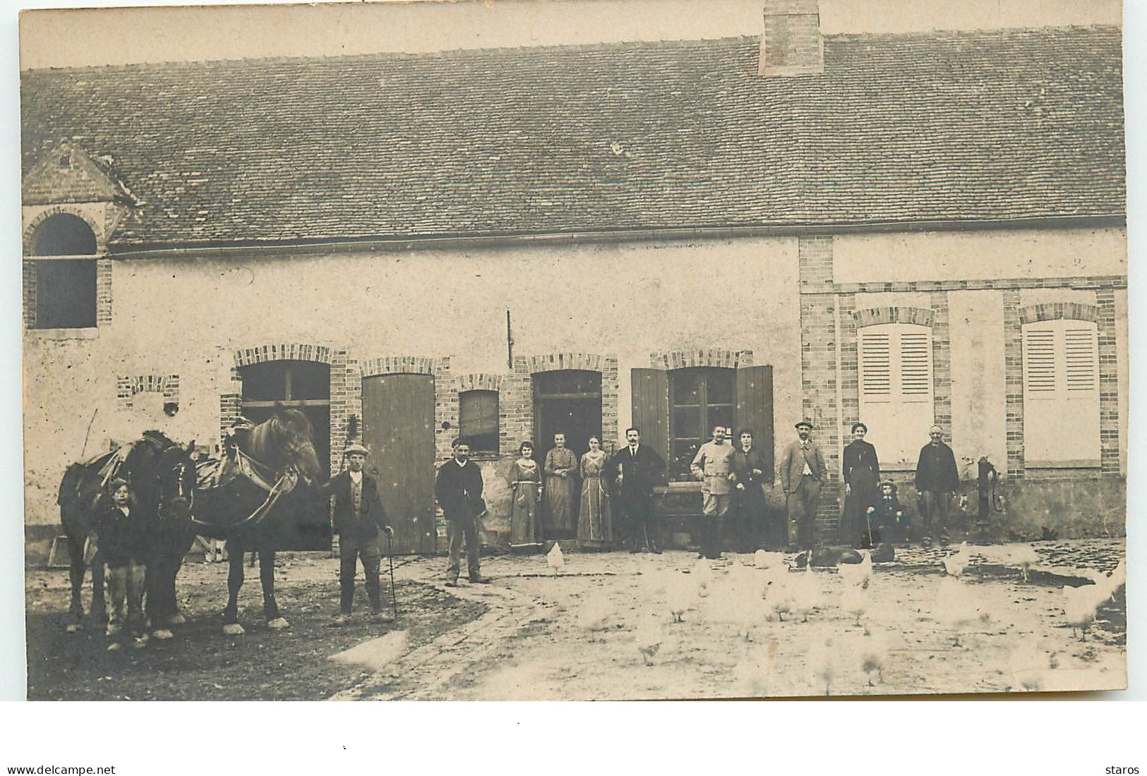 Carte Photo à Identifier - Intérieur De Ferme - Bauernhöfe