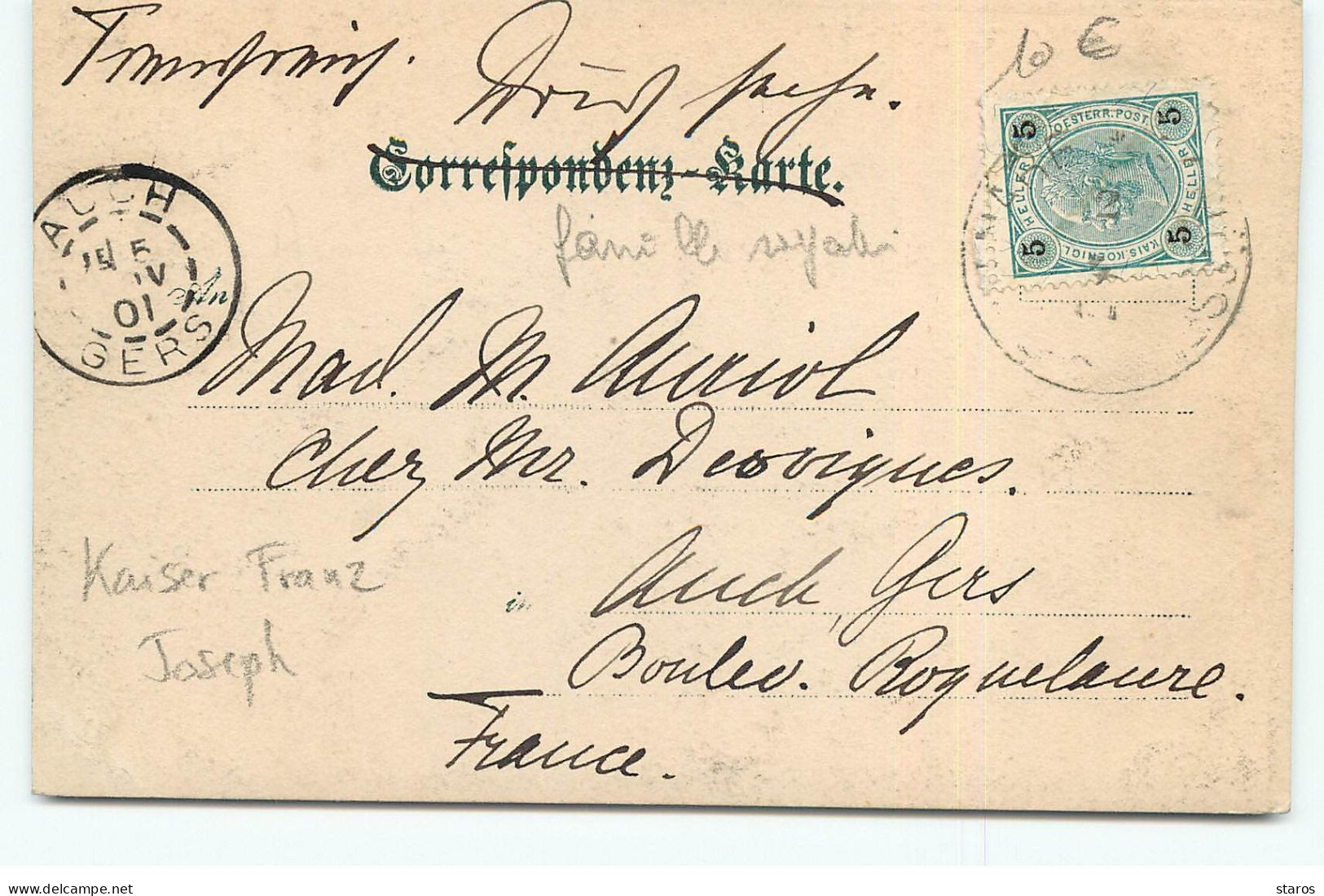 Carte Photo - Kaiser Franz Joseph Sur Un Cheval - Familles Royales