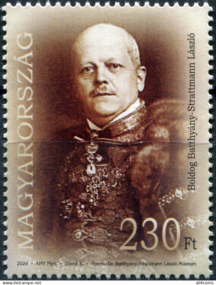 Hungary 2024. László Batthyány-Strattmann, Physician (MNH OG) Stamp - Unused Stamps