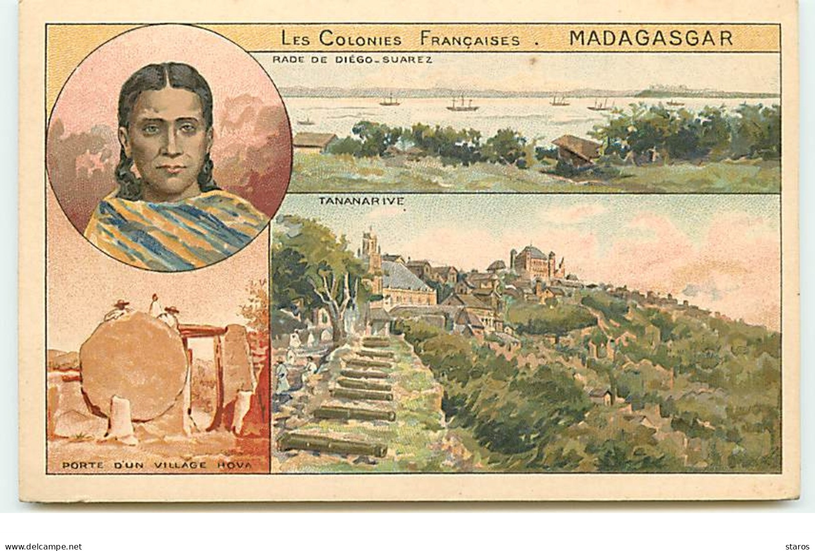 Les Colonies Françaises : MADAGASCAR - Rade De Diégo-Suarez (Multi-vues) - Chocolats & Thé De La Cie Coloniale - Madagaskar