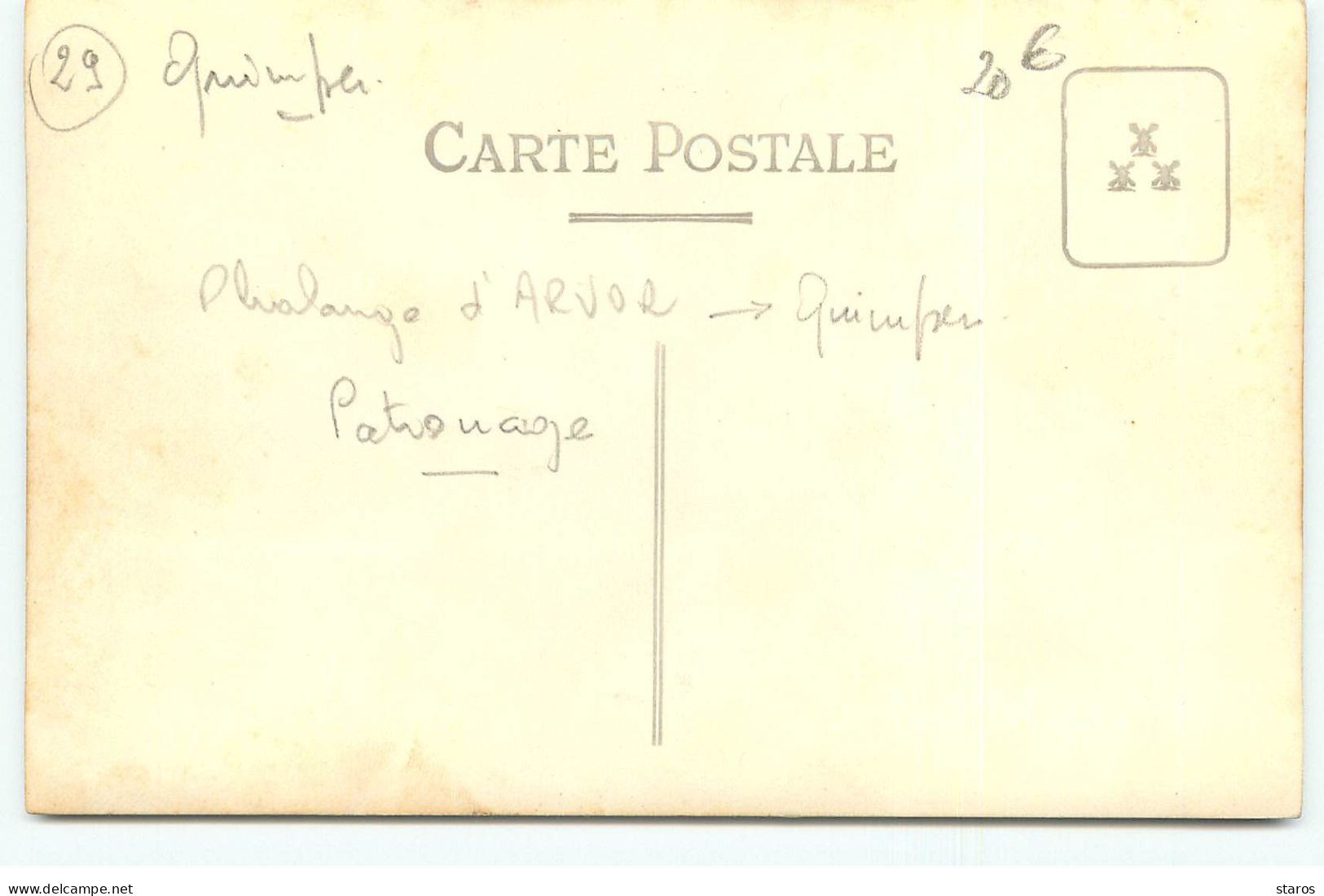 Carte Photo - QUIMPER - Phalange D'Arvor - Patronage - Quimper