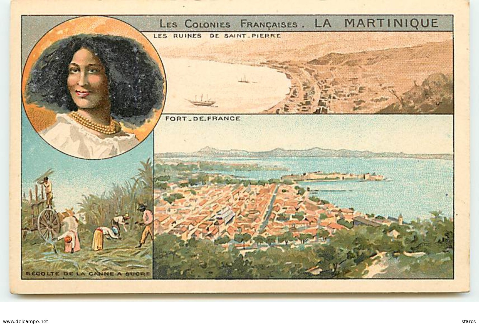 Les Colonies Françaises : La Martinique - Les Ruines De Saint-Pierre (Multi-vues) - Publicité Phoscao - Other & Unclassified