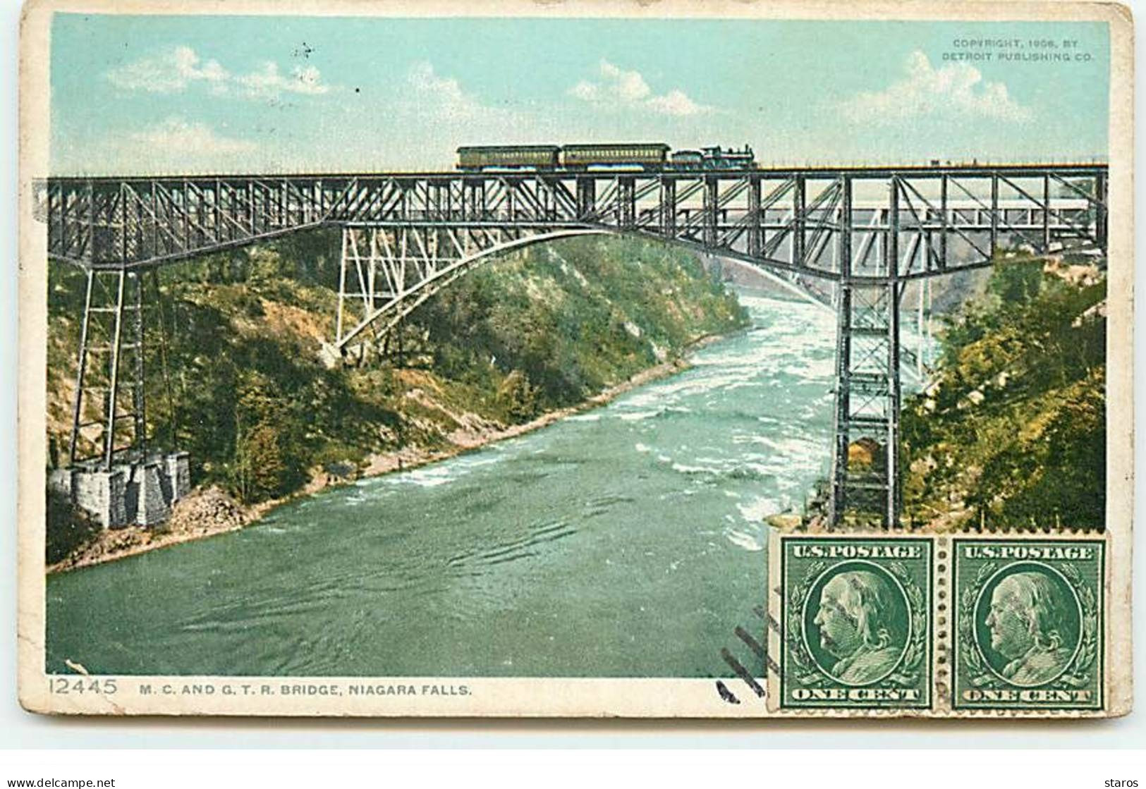 Canada - Ontario - Chutes Du NIAGARA - M.C. And G.T.R Bridge - Niagara Falls - Train - Niagara Falls