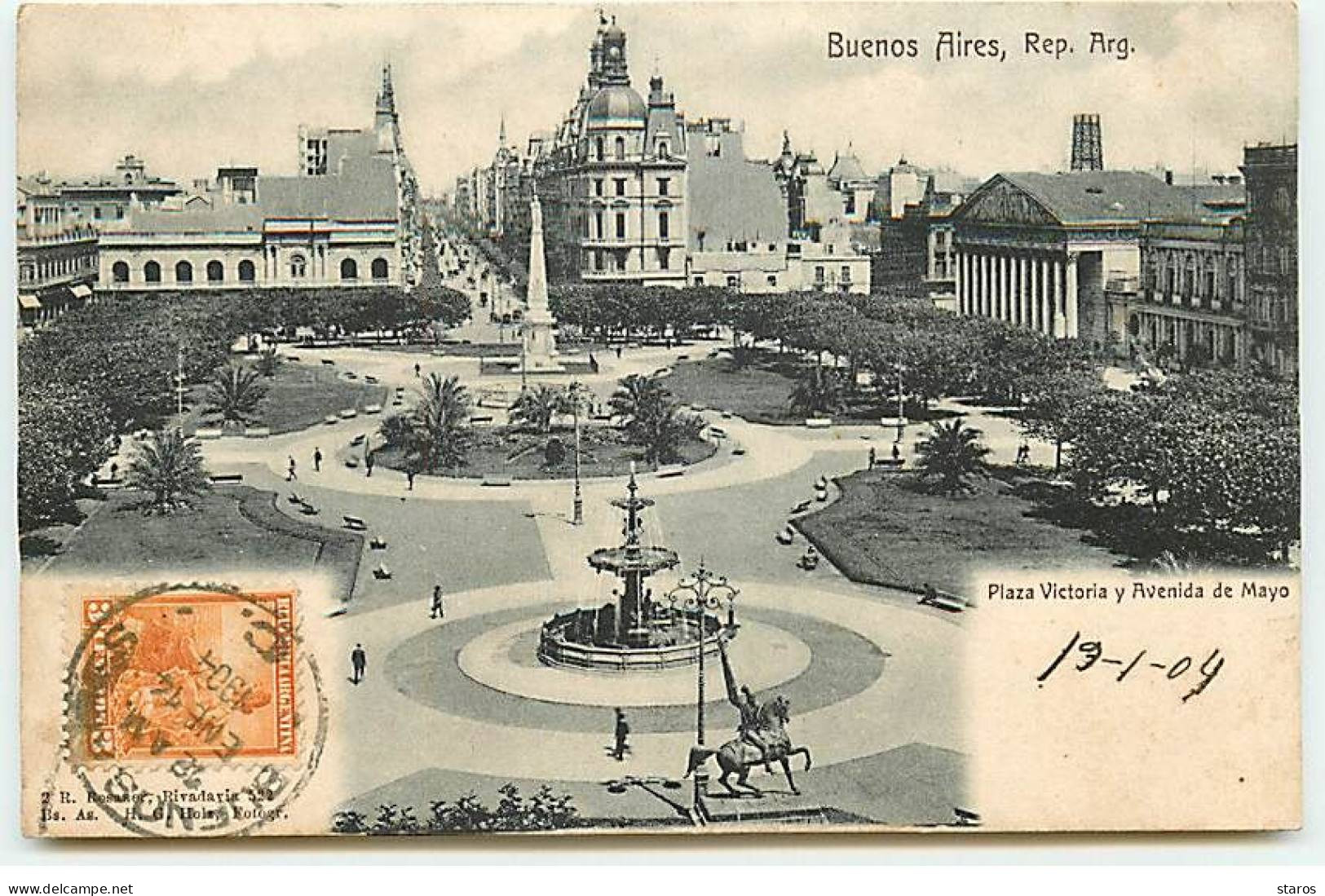 Argentine - BUENOS AIRES - Plaza Victoria Y Avenida De Mayo - Argentina