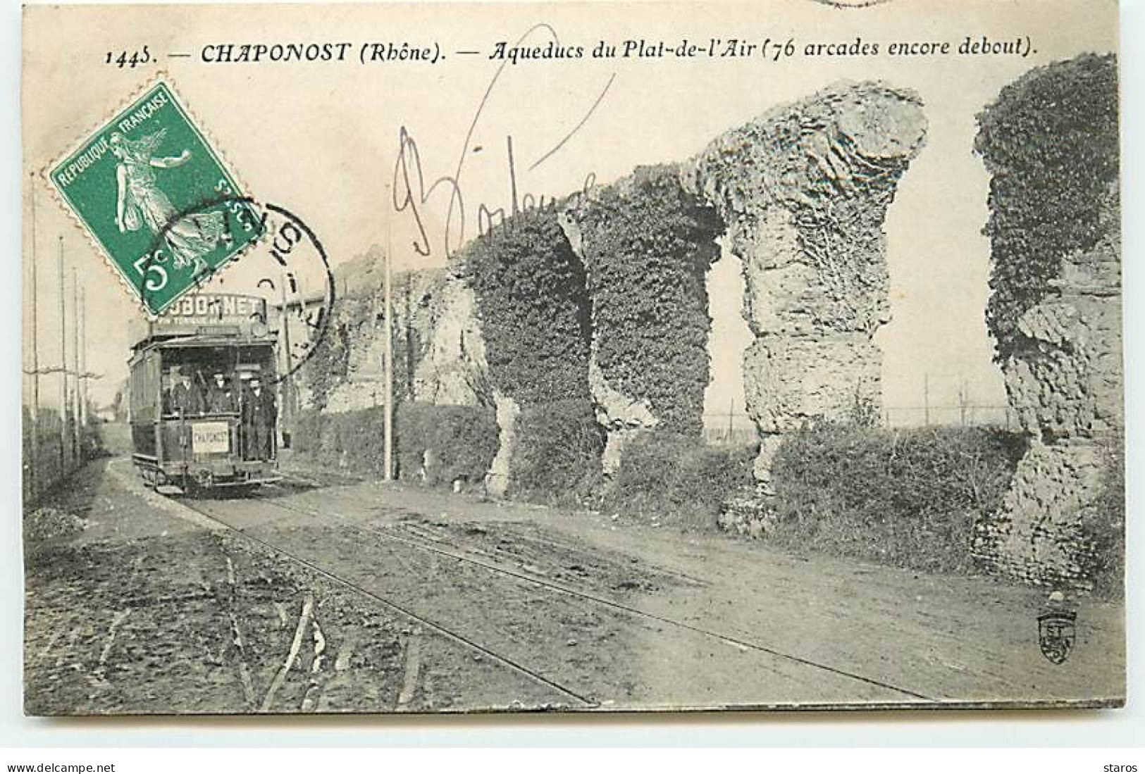 CHAPONOST - Aqueducs Du Plat-de-l'Air (76 Arcades Encore Debout) - Tramway - Altri & Non Classificati