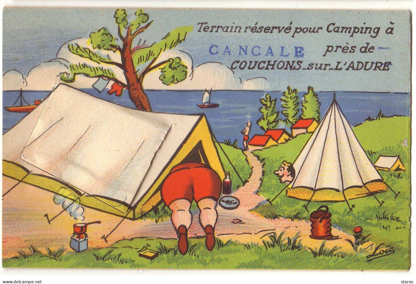 Carte à Système - Terrain Réservé Pour Camping à CANCALE Près De Couchons-sur-l'Adure - Cancale