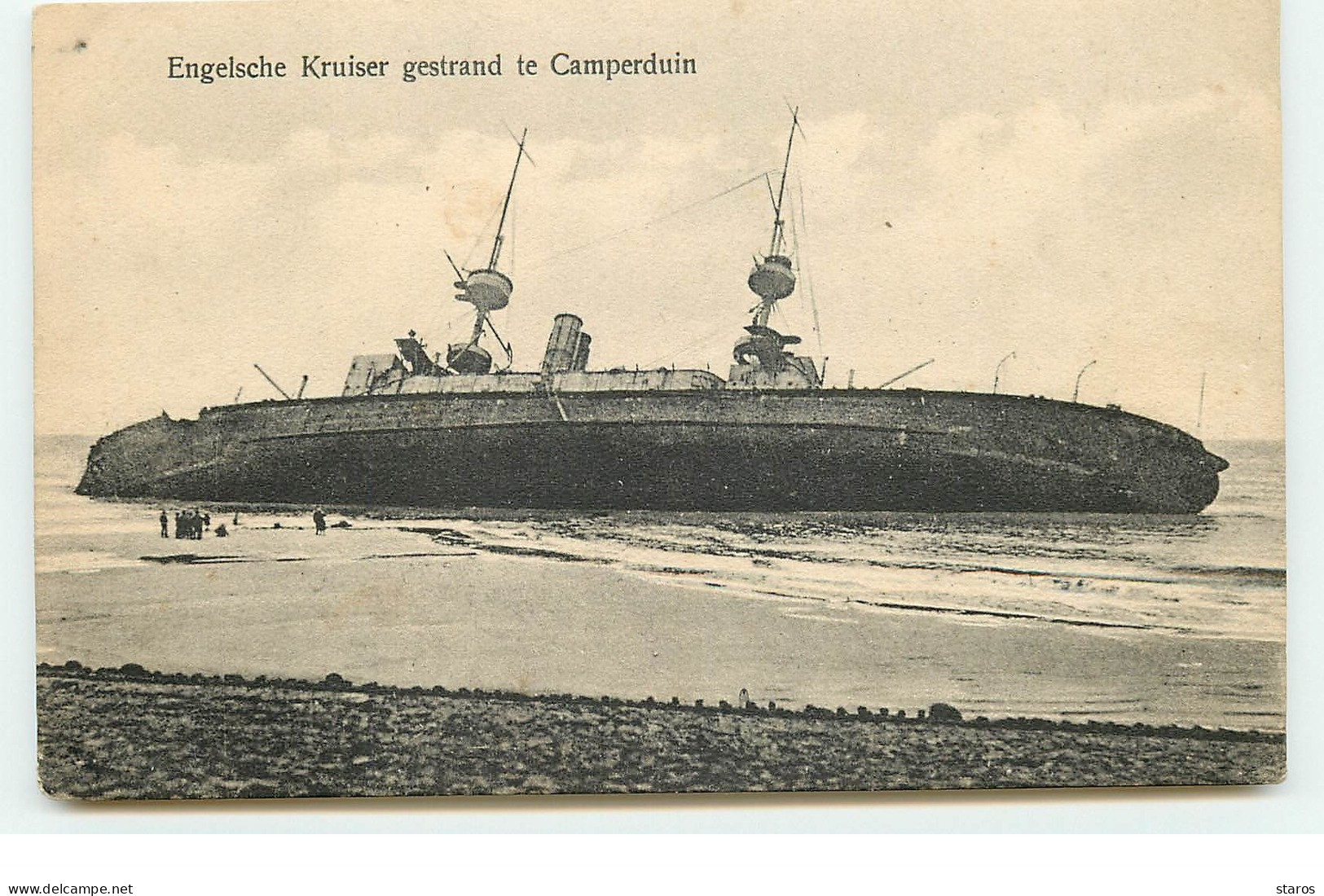 Engelsche Kruiser Gestrand Te Camperduin - Bateau Nauvragé - Sonstige & Ohne Zuordnung