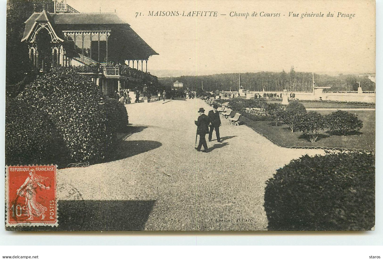 MAISONS-LAFFITTE - Champ De Courses - Vue Générale Du Pesage - Maisons-Laffitte