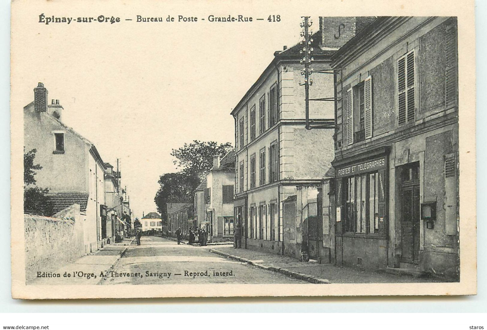EPINAY-SUR-ORGE - Bureau De Poste - Grande-Rue - Epinay-sur-Orge