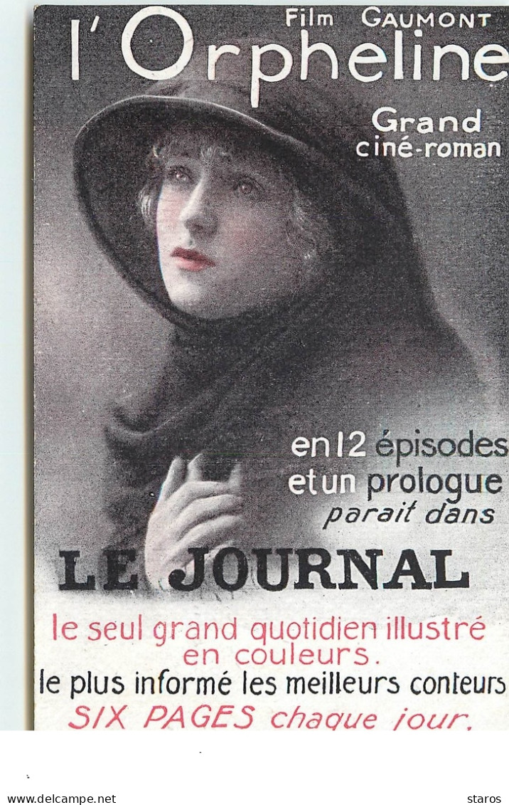Film Gaumont - Affiche L'Orpheline Parait Dans Le Journal - Plakate Auf Karten