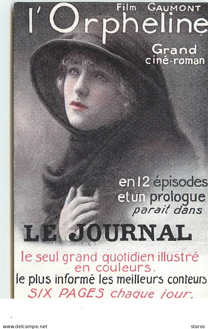 Film Gaumont - Affiche L'Orpheline Parait Dans Le Journal - Posters On Cards