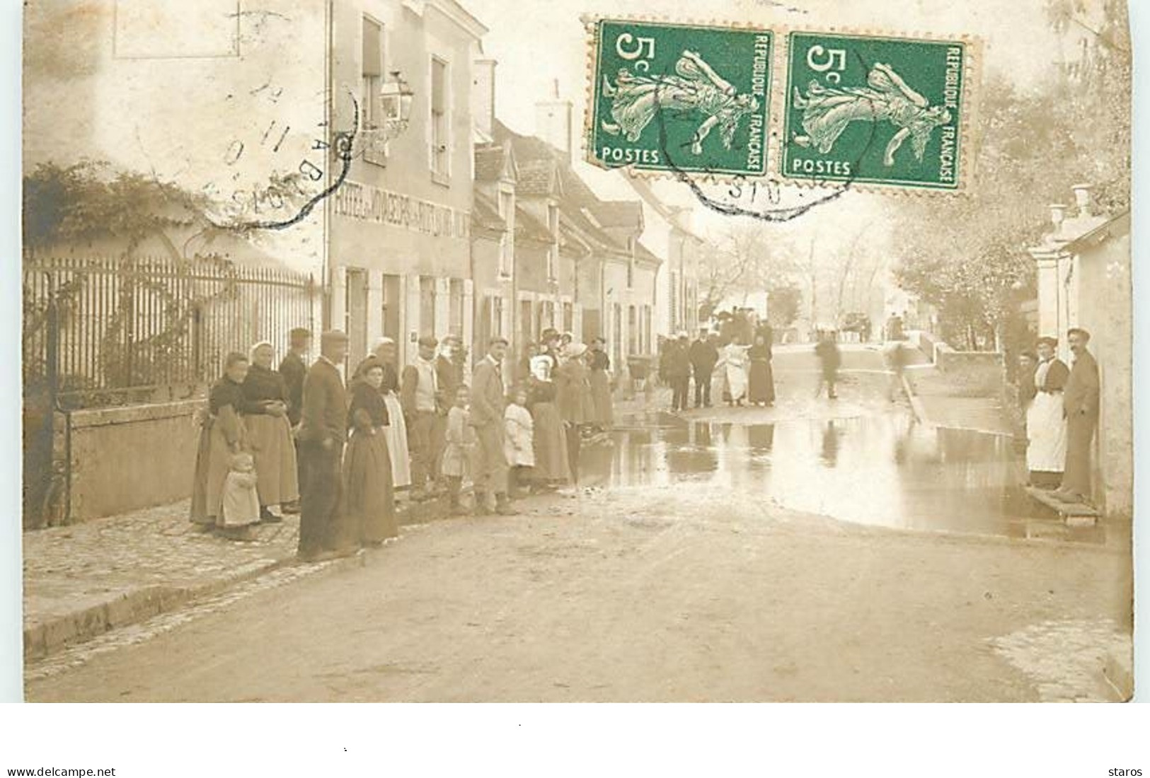 Carte-Photo - BRACIEUX - Avenue Gare - Un Jour D'inondation 1910 - Other & Unclassified