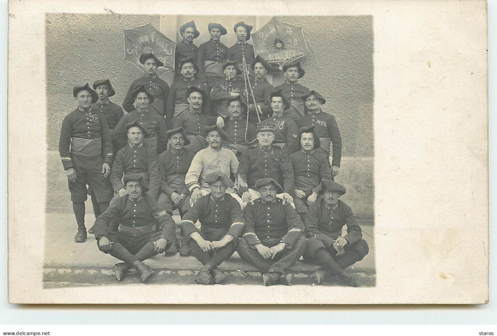 Carte Photo - Groupe De Chasseurs Alpins - BRIANCON - Souvenir Du 159ème - Briancon