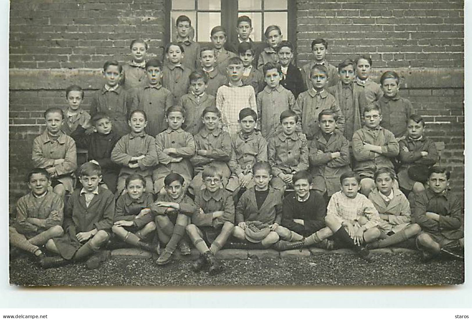 Carte Photo à Localiser - Photo D'une Classe De Garçons - To Identify