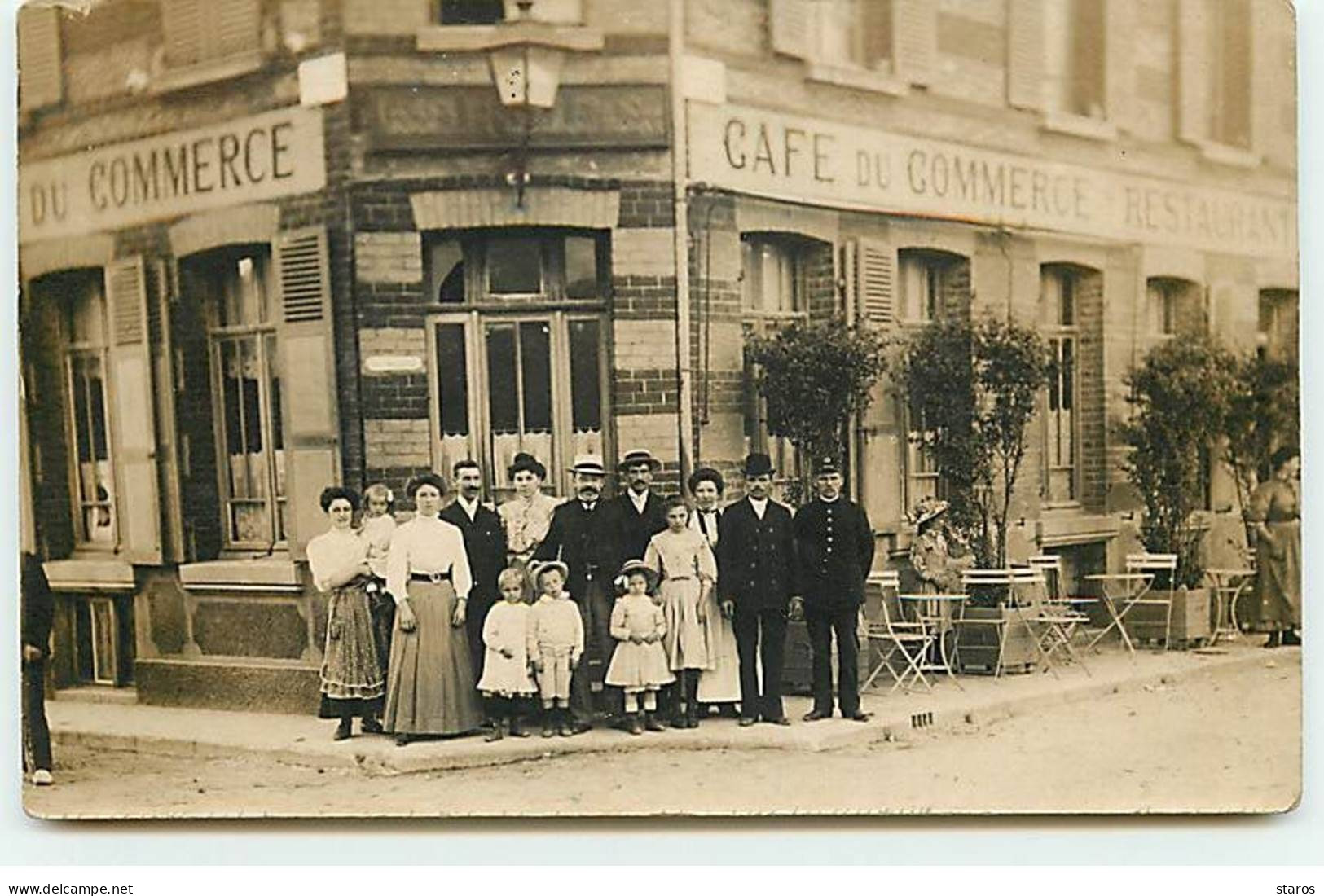 Carte Photo - CORMEILLES EN PARISIS - Café Du Commerce - Cormeilles En Parisis
