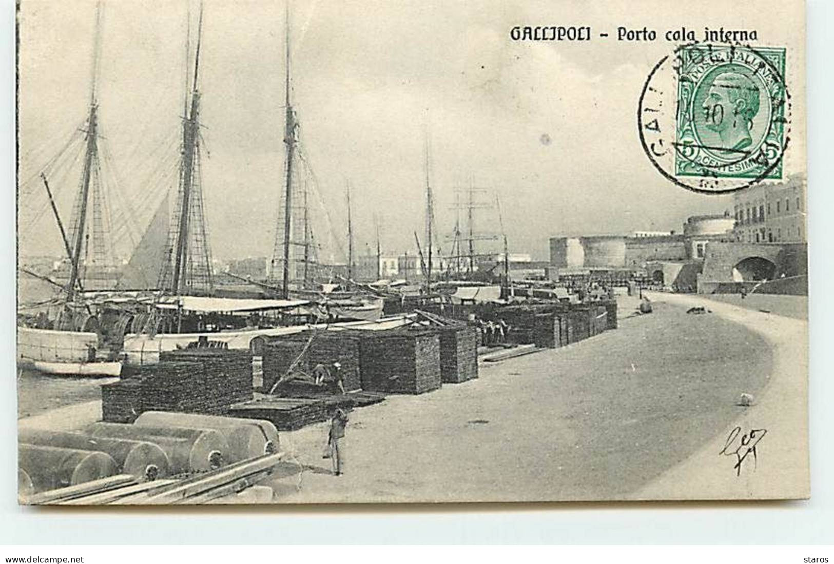 Italie - GALLIPOLI - Porto Cala Interna - Voiliers - Autres & Non Classés