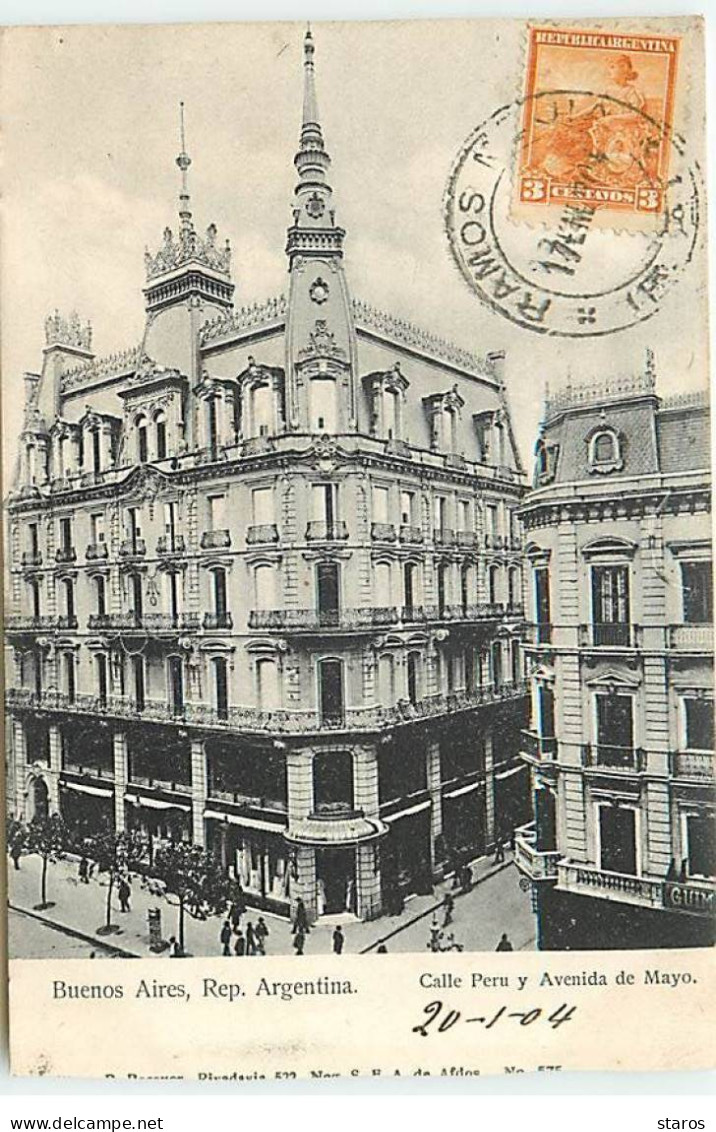 Argentine - BUENOS AIRES - Calle Peru Y Avenida De Mayo - Argentina