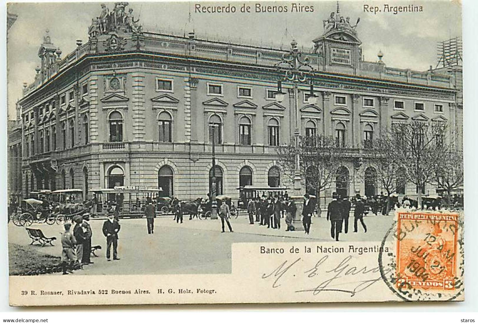 Argentine - Recuerdo De BUENOS AIRES - Banco De La Nacion Argentica - Argentine