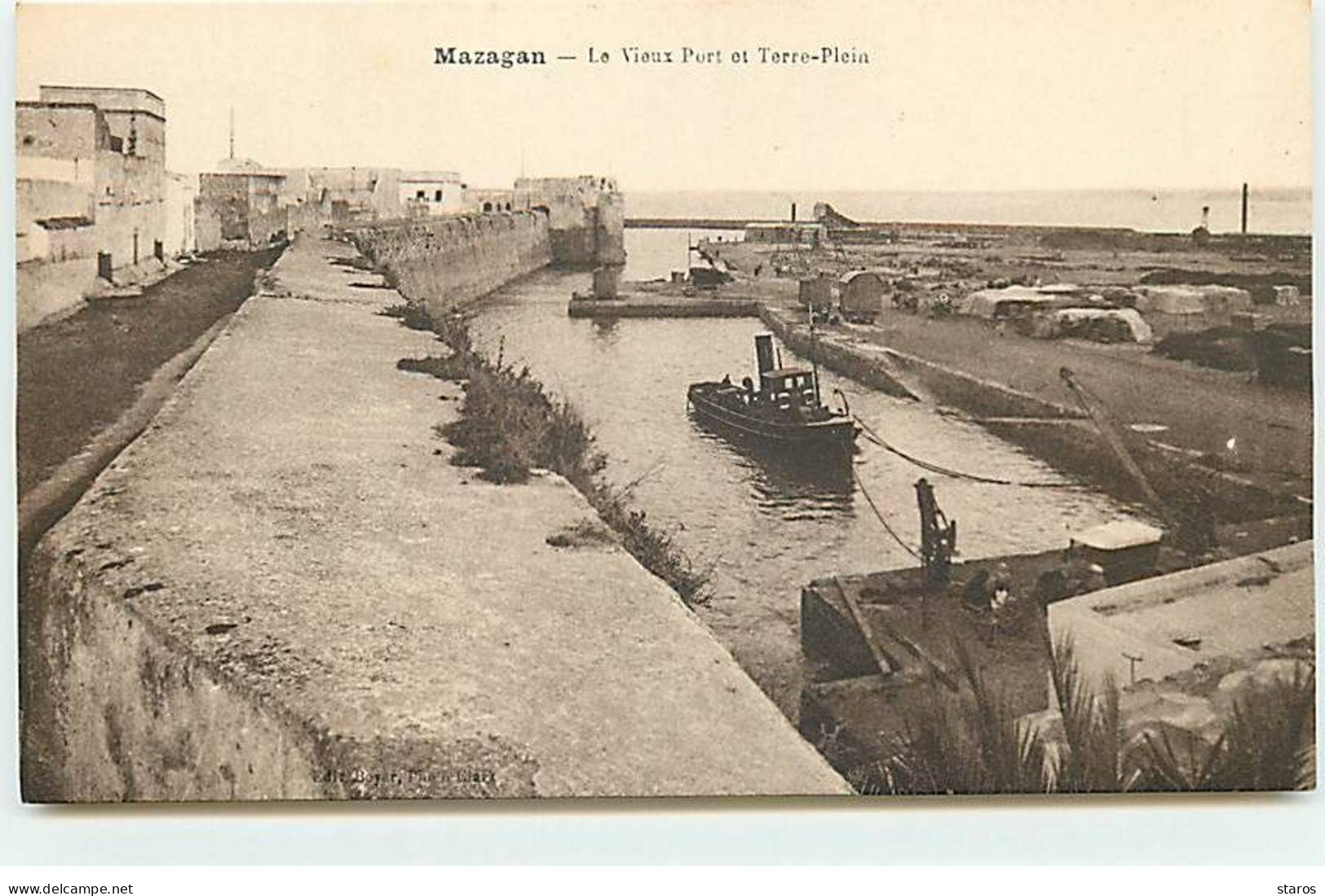 Maroc - MAZAGAN - Le Vieux Port Et Terre-Plein - Other & Unclassified