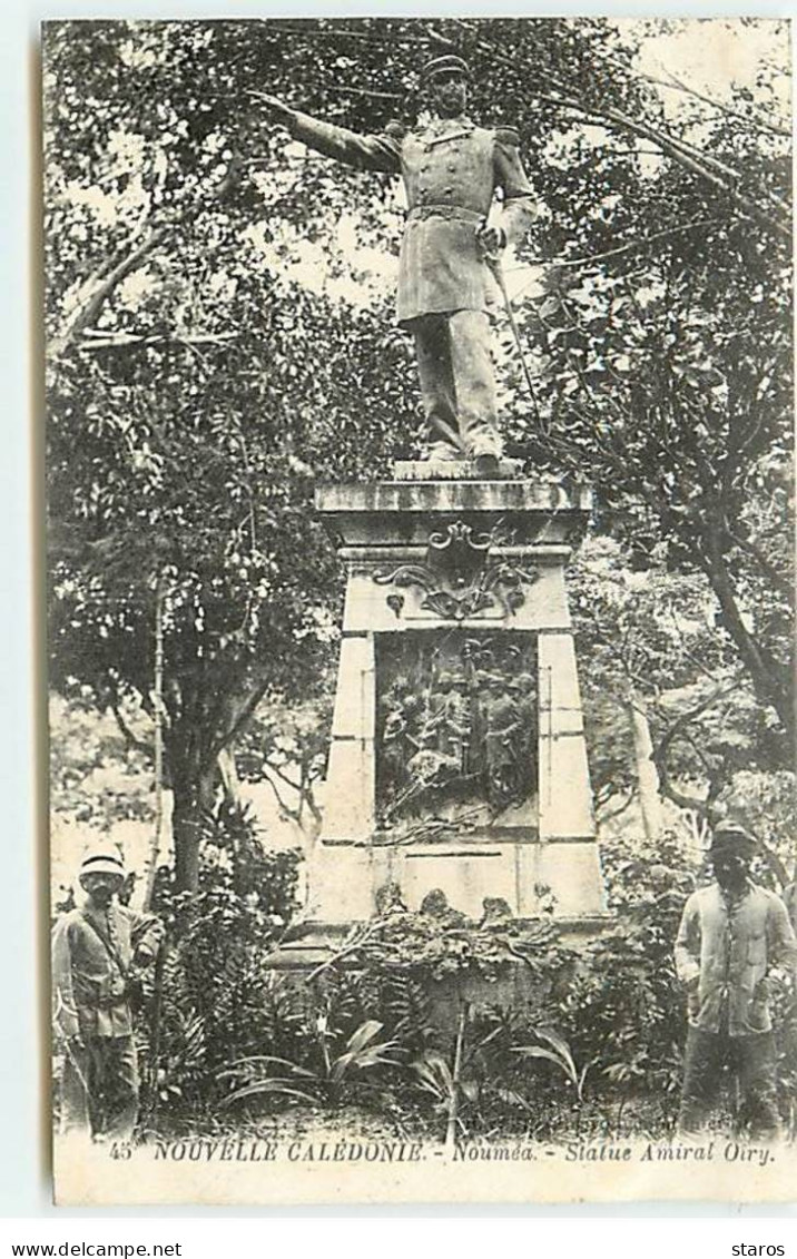 Nouvelle Calédonie - NOUMEA - Statue Amiral Oiry - Nouvelle Calédonie