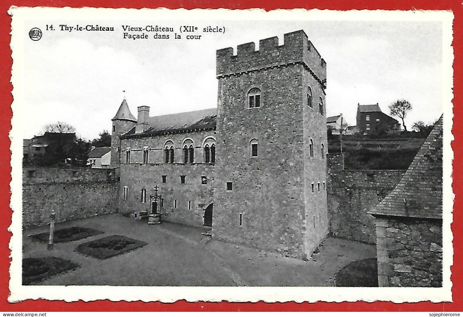 Thy-le-Château (Walcourt - Namur) Vieux Château XIIe S. Façade Dans La Cour 2scans - Walcourt